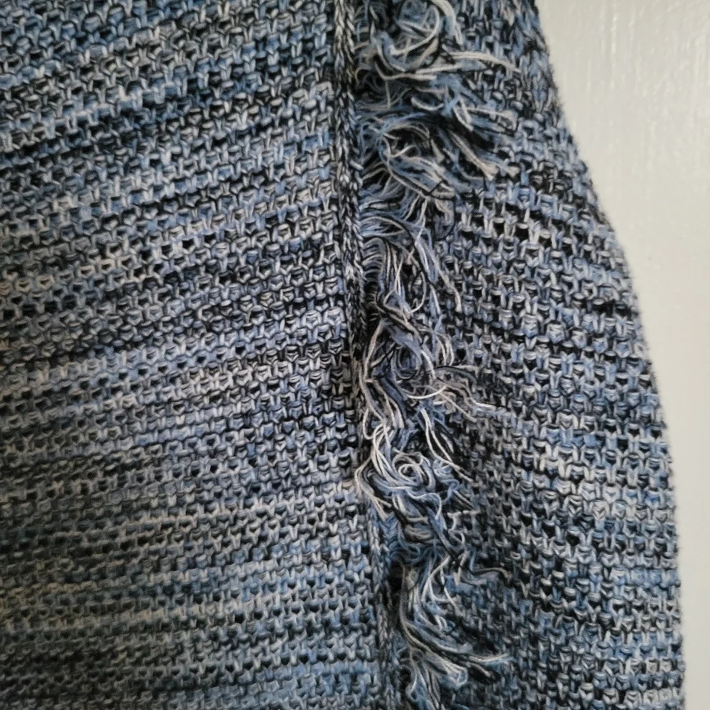 Anthropologie Holding Horses Blue  Fringe Tweed Shift Dress - Picture 4 of 5